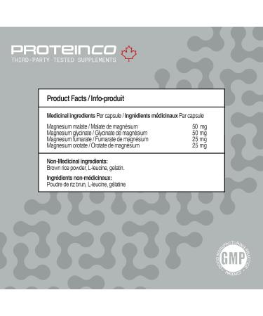ProteinCo | Magnesium Complete | 150 mg | 4 Magnesium sources combination | 90 capsules - Buy Online on GoSupps.com
