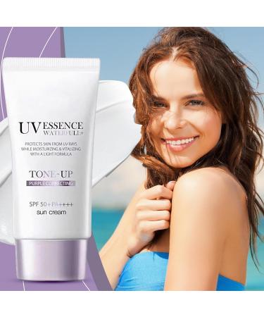 Illuminating Sunscreen - 50ml Face Primer Oil-Free Daily Makeup Base Lightweight Moisturizing Skin Shield Antioxidant Complex with Vitamin C and Other Ingredients | Use - Buy Online on GoSupps.com