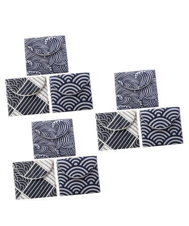 Healeeved 3 sets 3-pc. Storage bag for women's bandages Bag for menstrual bandages Women's brindle pocket for breastfeeding inserts pupils High capacity fabric change tape different colors x 3 pieces 14x12cmx3pcs