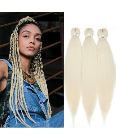Tess 66 cm pre Stretched Braiding Hair Blond Jumbo Braid Kunsthaar for braid 1 piece of braids extensions 90g/piece of hair extension (blonde-1 piece) 66 cm (1 piece) blonde - Buy Online on GoSupps.com