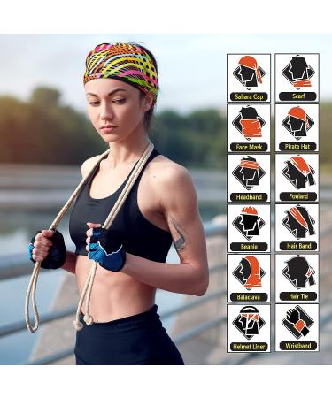 Tarpop 30-Piece Neck Gaiters: Elastic Sports Wrap & Headband for Women/Men - Sweat Absorbing Bandana Head Wraps - Yoga & Stylish Accessories - Buy Online on GoSupps.com