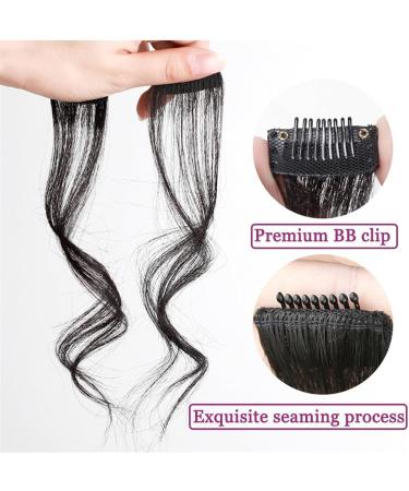 Bangs 2 PCS Set Long Side Air Bangs Wavy Curly Clip in Bangs Hair Pieces for Women Front Side Bangs for Daily Use for Women Curved Bangs for Daily Wear (Color : #31) - Buy Online on GoSupps.com