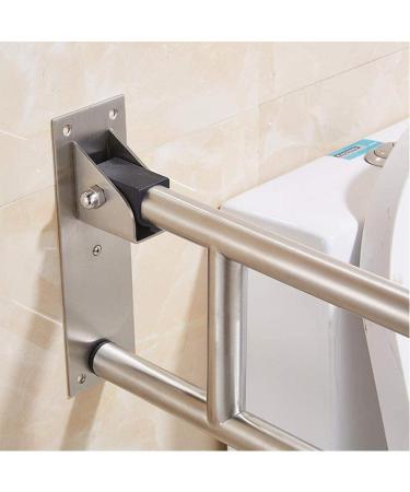Grab Rail Bathroom Handrail Showers Walls Toilet Grab Bar Senior Citizens Fold Down Support Hinged Safety Rail Support Drop Down Ba - Buy Online on GoSupps.com