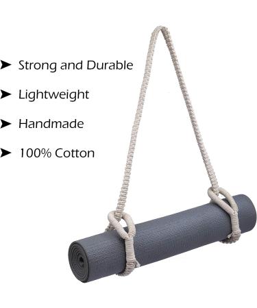 Rajrang Boho Macrame Yoga Mat Strap - Durable Ivory Beach Towel Carrier Sling - Buy Online on GoSupps.com