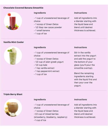 Green Detox Superfood Drink Mix - Sugar Free Vegan-Friendly - Apple Pie Flavor - Buy Online on GoSupps.com