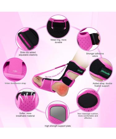 Plantarelief Plantar Fasciitis Night Splint - Ultimate Support for Plantar Fasciitis Relief & Achilles Tendon Pain - Comfort for Men & Women - Pink - Buy Online on GoSupps.com