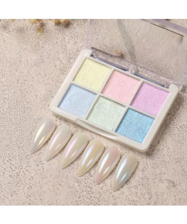 Chrome Nail Powder Shiny Nail Glitter Powder Nail Art Pigment Powder Set for DIY Nail Decor 6 Colors nail glitter - Buy Online on GoSupps.com