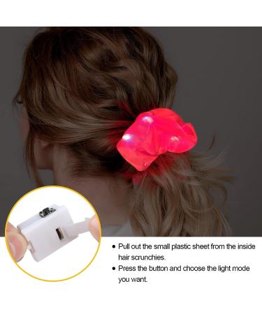 6 PCS LED Light Hair Scrunchies and Satin Elastic Bands Set for Women and Girls - Perfect for Halloween and Christmas Parties - Buy Online on GoSupps.com