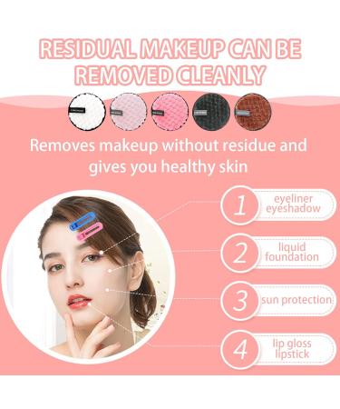 Buy BDSHUNBF 5 Piece Reusable Makeup Removal Pads | Washable Cotton Pads for All Skin Types - Buy Online on GoSupps.com