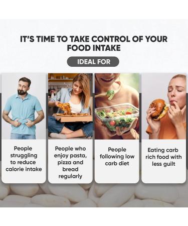 White Kidney Bean Extract 5000mg - 180 Vegan Capsules | Zinc & Chromium Enriched | High Strength Supplement | Gluten Free - Made in UK - Buy Online on GoSupps.com
