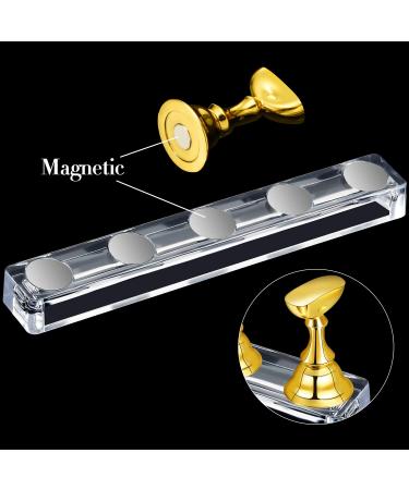 6 Sets Magnetic Nail Tip Display Holder - Acrylic Nail Display Stand for DIY Manicure & Salon | 6 Colors Available - Buy Online on GoSupps.com