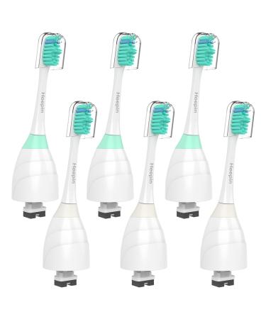 Replacment Brush Heads Compatible with Philips Sonicare E-Series Essence, Xtreme, Elite, Advance, and CleanCare Electric Toothbrush, Toothbrush Replacment Heads Refills, 6 Pack