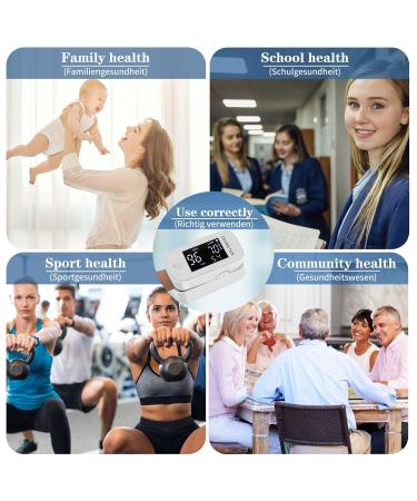 Buy Pulsoximeter - Accurate Oxygen Saturation & Pulse Rate Monitor with LED Display | Fast International Shipping - Buy Online on GoSupps.com