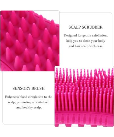 Coolhiya Silicone Scalp & Body Massage Brush - Ultimate Bathing Washer & Cleaning Device for Deep Cleansing & Relaxation - Buy Online on GoSupps.com