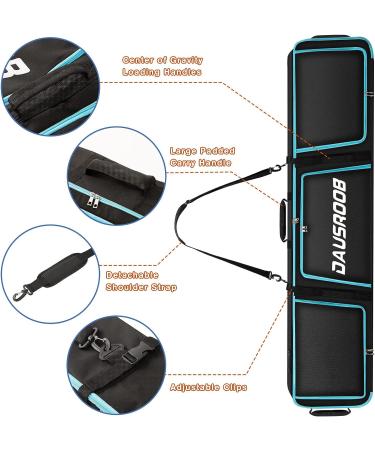 AUSROOB 160 CM Padded Snowboard Bag with Storage Compartments - Ideal for Ski, Snowboard, Goggles, Gloves - Perfect for Travel and Outdoor Activities - Buy Online on GoSupps.com