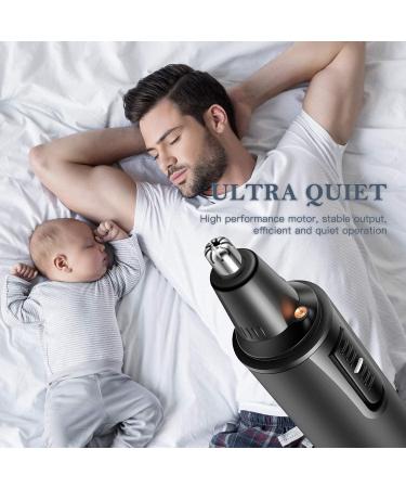 Buy Portable Ear & Nose Hair Trimmer - Painless Eyebrow & Facial Hair Remover for Men & Women Waterproof Dual Edge Blades - Buy Online on GoSupps.com