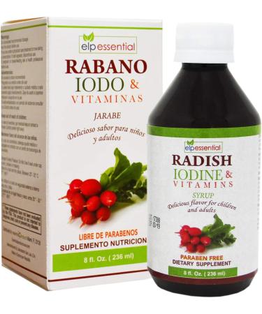 Buy Rabano Yodado Supplement - Iodine & Vitamins Syrup 8oz for Optimal Health | Shop Internationally - Buy Online on GoSupps.com