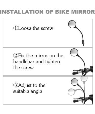 ROYOR 360 Adjustable Bike Mirrors for Handlebars - Rearview Mirror for Electric, Mountain, and Road Bikes - Buy Online on GoSupps.com