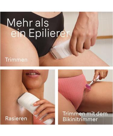 Buy Braun Silk- pil 7 Epilator for Women | Long-Lasting Hair Removal & Bikini Trimmer - White/Silver (Model 7-241) - Buy Online on GoSupps.com