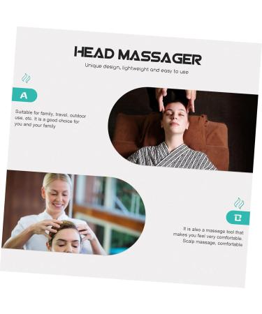 Beaupretty Head Massage Device - Promotes Blood Circulation Reduces Tension | Scaled Cleaver Massager Tool for Salon Use (Blue 21x15x15 cm) - Buy Online on GoSupps.com