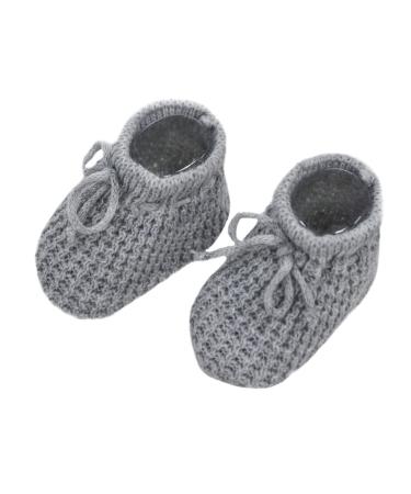 Royal Icon Baby Booties 0-3 Months - Warm and Safe Baby Slippers For Baby Boys Girls - Newborn Booties for Babies Baby Boots Ri401 0 Months Grey