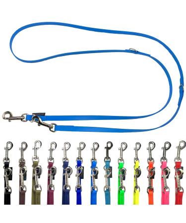 Biothane dog linen small dogs / large dogs adjustable 2m / 2.40m / 2.80m / 3.50m / 5m silver hook 9mm / 13m m / 16mm (2.80m x 9mm light blue) 2.80m x 9mm light blue