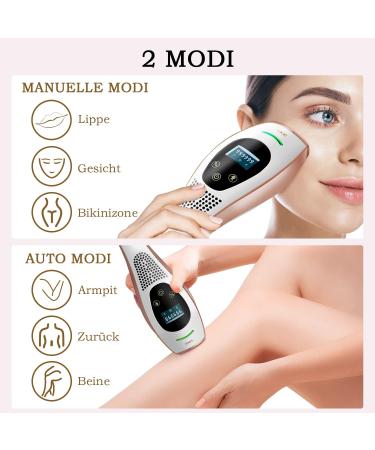 IPL Hair Removal Devices for Men & Women - Painless Laser Hair Removal with 999 999 Pulses for Face Body Bikini & Underarms - Buy Online on GoSupps.com