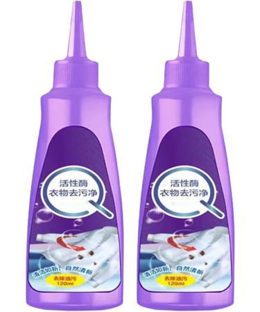 Active Enzyme Clothing Stain Remover - White Shirt Guardian Active Enzyme Laundry Stain Remover Garment Stubborn Stain Cleaner Oil Remover Clothing Quick Laundry Dry Cleaner (2pcs)
