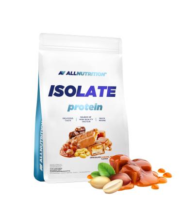 All -Nutrition isolate whey protein powder muscle building - dietary supplements with branched amino acids BCAA Pure Isolate Bodybuilding Shake - gluten -free 908g chocolate caramel peanut chocolate caramel peanut 908g