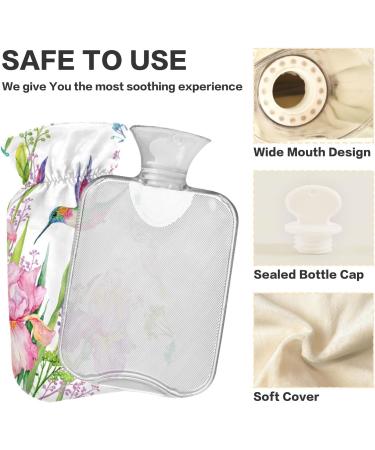 Hummingbird Iries 2L Hot Water Bottle - BPA-Free Large Heated Bag for Pain Relief Headaches Neck & Shoulders - Ideal for International Shipping - Buy Online on GoSupps.com