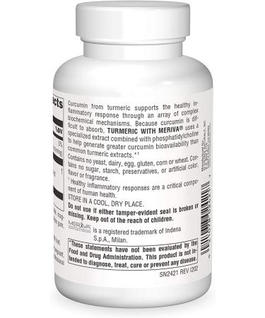 Source Naturals Turmeric with Meriva 500 mg - 120 Tablets for Enhanced Joint Support - Buy Online on GoSupps.com