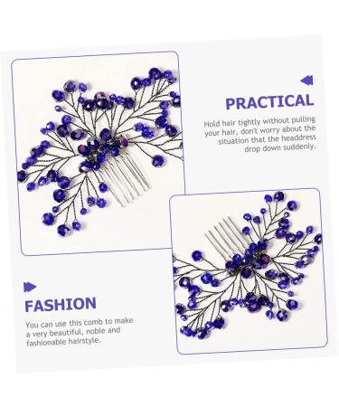 DOITOOL Bridal Wedding Comb Bride Hair Comb Kids Comb Decorative Hair Combs Diamond Hair Accessories Tiara Bridal Headpieces Banquet Dress Branches and Leaves Copper Wire - Buy Online on GoSupps.com