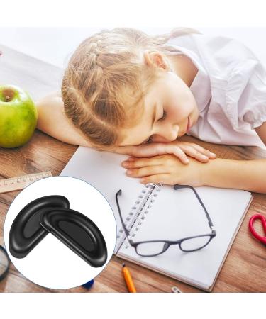 Frienda 24 Pairs Adhesive Eye Glasses Nose Pads D Shape Stick on Anti-Slip Soft Silicone Adhesive Nose Pads Glasses Nose Pad for Glasses Eyeglasses and Sunglasses 15 x 6 x 1.5 mm (Nero) Black - Buy Online on GoSupps.com
