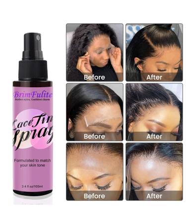 Lace Tint Spray for Wigs Fast-Drying Hiding Lace Wig Spary for Lace Front Synthetic Wigs Long Lasting Travel Size Wig Tint No Residues Suitable for All Hair Types Dark Brown - Buy Online on GoSupps.com
