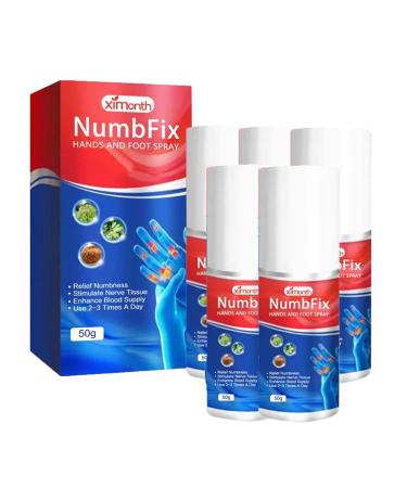 Numbfix Hands and Foot Spray Hands and Foots Spray for Discomfort Caused by Joints Numbness Relief Mist for Hands and Feet Hands and Feet Spary Comfort Spray For Joints Hands Feet (5PC)