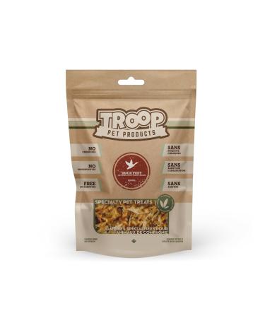 Troop Pet Products Duck Feet Natural Single Ingredient Canadian Dehydrated Training Treat (1000g/approx. 60pc) 1 kg (Pack of 1)