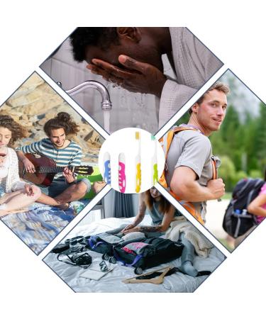 KGDUYC Manual Toothbrushes - Foldable & Portable Soft Bristle Travel Toothbrush Set (4 Pack) for Adults - Ideal for International Shipping - Buy Online on GoSupps.com