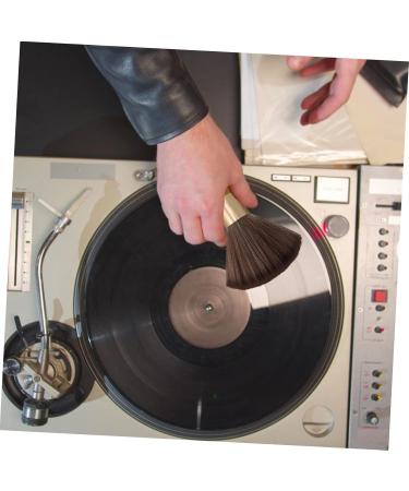 SHOWERORO CD Cleaning Brush with Handle Antistatic Record Player Brush for Vinyl CD Dust Remover with Soft Fibers for Music Lovers Optimal Sound - Buy Online on GoSupps.com