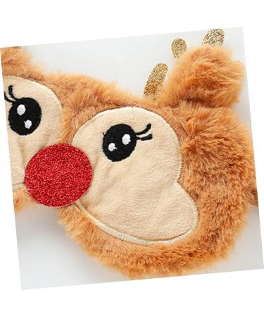 Shop NOLITOY 4 Pcs Animal Eye Masks | Plush Rudolph Eye Cover for Travel & Sleep | Soft Blindfolds for Comfort & Style - Buy Online on GoSupps.com