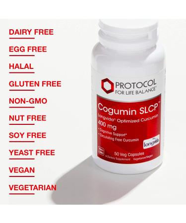 Protocol for Life Balance Curcumin SLCP 400 mg - 50 Veg Capsules for Joint Health & Inflammation Support - Buy Online on GoSupps.com