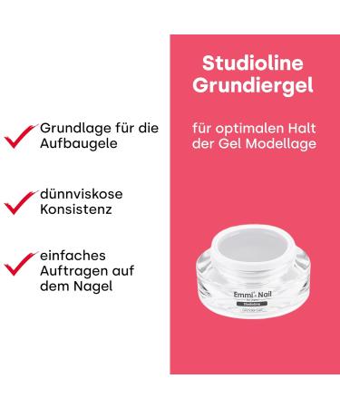 Emmi Nail Studioline Prime Men - Vegan LED UV Gel Primer for Geln gel | 15ml Thin-Viscosity Base for Builder-Gel - Buy Online on GoSupps.com