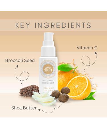 Le-Vel SKIN Ultra Vitamin C & Retinol Serum | Best Vitamin C Face Serum for All Skin Types | Anti-Aging & Uneven Skin Tone Solution for Luminous Complexion - Buy Online on GoSupps.com