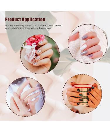 3pcs Nail Art Clean Up Brushes set for Nails Painting - Round & Angled Head Pen Silicone Nail Art Acrylic Pen Brushes Dotting Pen Nail Painting Tools, perfect for Nail Art Design and Polish Mistake Cleaning - Buy Online on GoSupps.com