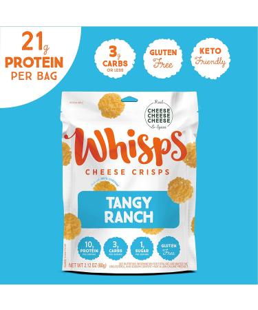 Whisps Cheese Crisps - Variety Pack (Parmesan, Nacho, Ranch, Hot & Spicy, Garlic Herb) - Keto Snacks with 20-29g of Protein, Low Carb, Gluten & Sugar Free - Healthy All Natural Cheese Snack - Buy Online on GoSupps.com