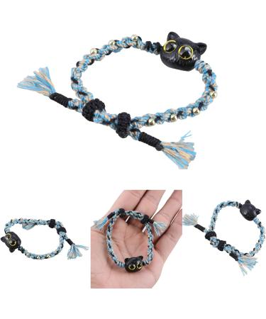Oralgo Colorful Woven Cat Shape Bracelet - Trendy Stackable Hand Chain Jewelry for Couples | Halloween Accessory - Buy Online on GoSupps.com
