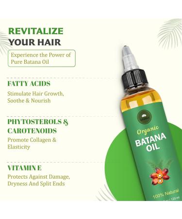 SAHAK Raw Batana Oil for Hair Growth | 100% Natural Batana Oil from Honduras | Dr. Sebi Approved | 120 ml - Repair Hair Loss for Men & Women - Buy Online on GoSupps.com