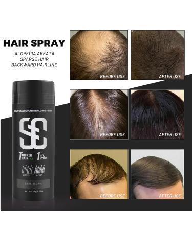 SOVONCARE Dark Brown Hair Fibers - Instant Thicker Hair for Men & Women | Conceal Thinning & Bald Spots - Natural & Undetectable 28g - Buy Online on GoSupps.com