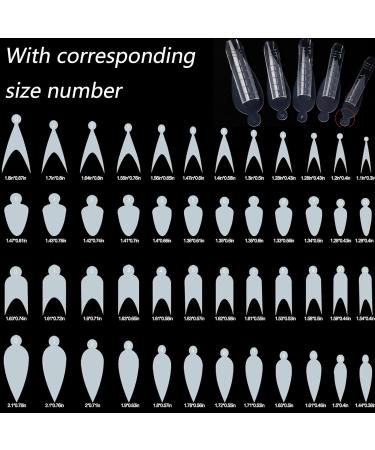 Qiuming 60-Piece French Nail Template Stickers - Dual Nail Shape Stickers for DIY Gel Nail Extensions - Transparent Nail Shapes - Buy Online on GoSupps.com