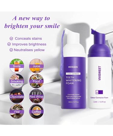 Buy IJHYGD 2 PCS His Smile Lila Toothpaste | Purple Teeth Whitening & Color Corrector Serum for White Teeth - Buy Online on GoSupps.com