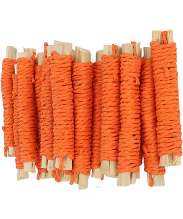 Pet Sweet Bamboo Sticks Rabbit Molar Sticks Promote Digestion 20pcs for Guinea Pig (Orange) - Buy Online on GoSupps.com